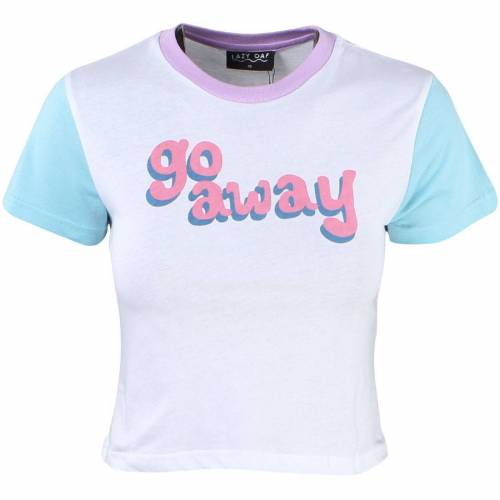 Tシャツ 白色 ホワイト レイジーオーフ レディース 【 LAZY OAF WOMEN GO AWAY TEE (WHITE) / WHITE 】 レディースファッション トップス カットソー