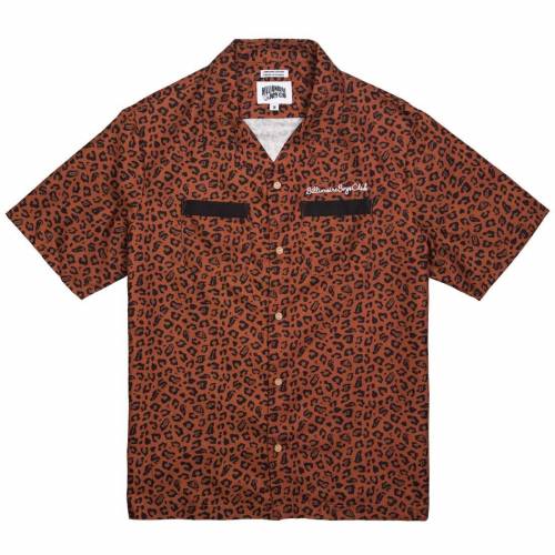 クラブ ウーブン 茶色 ブラウン ビリオネアボーイズクラブ メンズ 【 BILLIONAIRE BOYS CLUB BILLIONAIRE BOYS CLUB MEN LEONE WOVEN SHIRT (BROWN / CHEETAH CINNAMON) BROWN CHEETAH CINNAMON 】 メンズファッション トップ