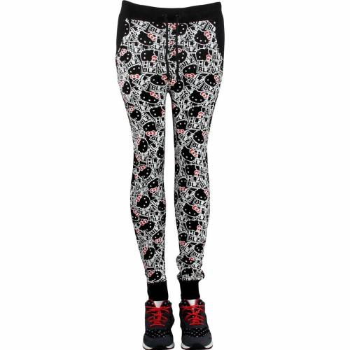 ヘルズベルズ スウェット 黒色 ブラック ハローキティー チノショーツ レディース 【 HLZBLZ X HELLO KITTY WOMEN ALL YOURS SWEAT PANTS (BLACK) / BLACK 】 レディースファッション ボトムス パンツ