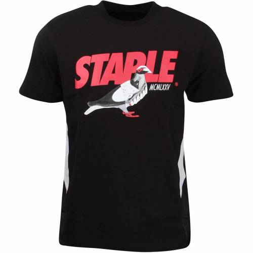 【★百貨店SALE★6/11真夜中2時迄】ステープル ティーシャツ 黒いこと 黒いこと メンズ 【 STAPLE MEN RUNNERS SHORT TEE (BLACK) / BLACK 】 メンズ流行り物 トップス カットソー