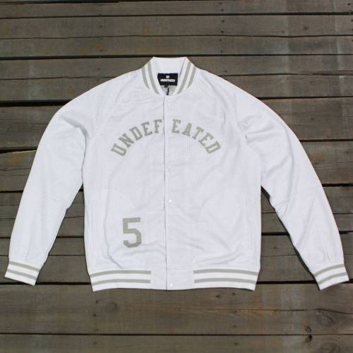 アンディフィーテッド ジャケット 白色 ホワイト メンズ 【 UNDEFEATED MEN MESH VARSITY JACKET (WHITE) / WHITE 】 メンズファッション コート|スニケス