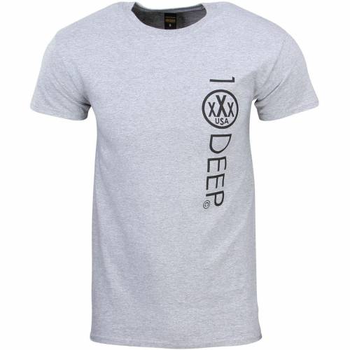 ディープ ロゴ Tシャツ ヘザー 灰色 グレー グレイ メンズ 【 10 DEEP 10 DEEP INTEGRAL LOGO TEE (GRAY / HEATHER GRAY) GRAY HEATHER GRAY 】 メンズファッション トップス カットソー
