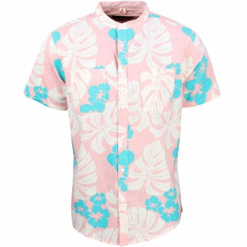 ディープ ピンク メンズ 【 10 DEEP 10 DEEP MEN BEACH BUM STAND COLLAR SHIRT (PINK) / PINK 】 メンズファッション トップス カジュアルシャツ