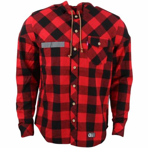 ミシカ フード付 ジャケット 赤 レッド メンズ 【 MISHKA MEN UTILITY HOODED BUTTON UP JACKET (RED) / RED 】 メンズファッション コート|スニケス