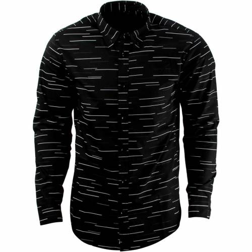 パブリッシュ 黒色 ブラック メンズ 【 PUBLISH SABIN BUTTON UP SHIRT (BLACK) / BLACK 】 メンズファッション トップス カジュアルシャツ