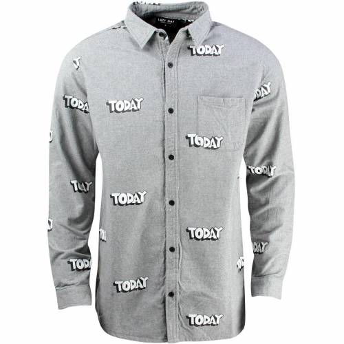 スリーブ 灰色 グレー グレイ レイジーオーフ 長袖 メンズ 【 LAZY OAF TODAY LONG SLEEVE SHIRT (GRAY) / GRAY 】 メンズファッション トップス カジュアルシャツ