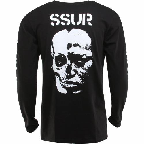 サー スリーブ Tシャツ 黒色 ブラック 長袖 メンズ 【 SSUR ANARCHY VIOLENCE LONG SLEEVE TEE (BLACK) / BLACK 】 メンズファッション トップス カットソー 12,744円
