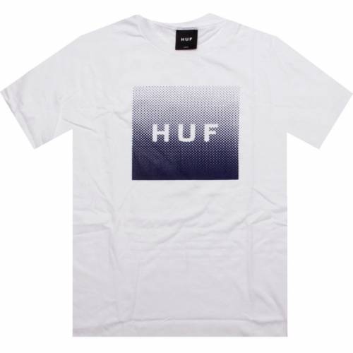 ハフ ロゴ Tシャツ 白色 ホワイト メンズ 【 HUF DOT FADE ORIGINAL LOGO TEE (WHITE) / WHITE 】 メンズファッション トップス カットソー