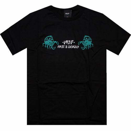 ハフ ファスト Tシャツ 黒色 ブラック メンズ 【 HUF FAST AND DEADLY TEE (BLACK) / BLACK 】 メンズファッション トップス カットソー
