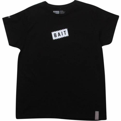 【★百貨店SALE★6/11真夜中2時迄】ベイト レディース ボックス席 ロゴタイプ ティーシャツ 黒いこと 黒いこと 【 BAIT WOMENS SLANTED BOX LOGO TEE (BLACK) / BLACK 】 レディース流行り物 トップス カットソー