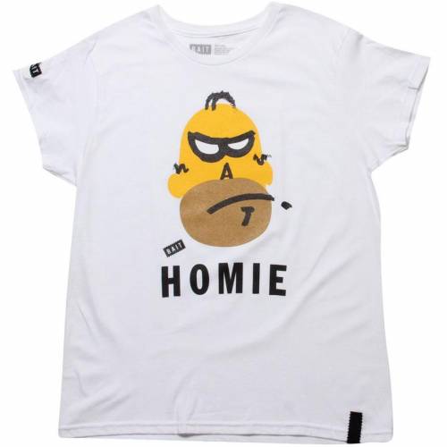 【★百貨店SALE★6/11真夜中2時迄】ベイト レディース ティーシャツ 白いこと 白いこと 【 BAIT WOMENS HOMIE TEE (WHITE) / WHITE 】 レディース流行り物 トップス カットソー