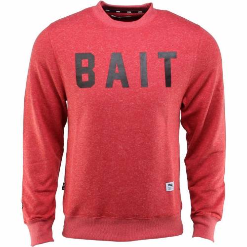 ベイト 赤 レッド メンズ 【 BAIT INVISIBLE POCKETS FITTED CREWNECK (RED) / RED 】 メンズファッション トップス Tシャツ カットソー 16,543円
