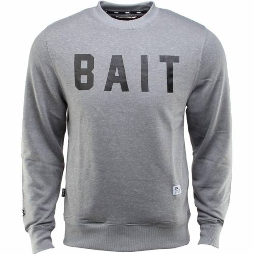 代引不可 ベイト Bait ベイト 灰色 グレー グレイ Gray Bait Invisible Pockets Fitted Crewneck メンズファッション トップス Tシャツ カットソー スニケス 新発 Pricenowbd Com