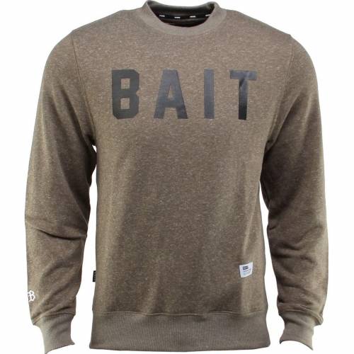 ベイト 緑 グリーン オリーブ メンズ 【 BAIT INVISIBLE POCKETS FITTED CREWNECK (GREEN / OLIVE) GREEN OLIVE 】 メンズファッション トップス Tシャツ カットソー