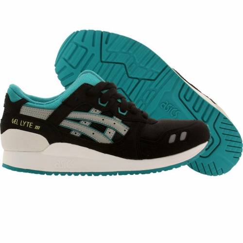 黒色 ブラック 灰色 グレー グレイ アシックスタイガー ジュニア キッズ 【 ASICS TIGER ASICS TIGER BIG KIDS GEL LYTE III GS (BLACK / LIGHT GRAY) BLACK LIGHT GRAY 】 ベビー マタニティ スニーカー