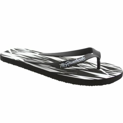 黒色 ブラック スニーカー メンズ 【 THE HUNDREDS FLIPFLOPS (BLACK) / BLACK 】