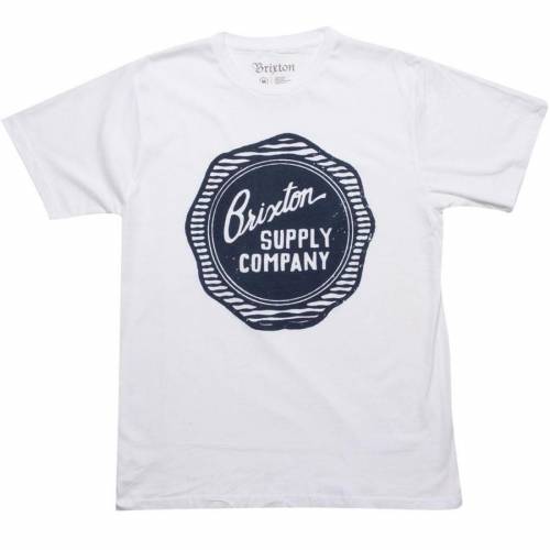 ブリクストン Tシャツ 白色 ホワイト メンズ 【 BRIXTON WAX TEE (WHITE) / WHITE 】 メンズファッション トップス カットソー