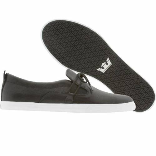 【★百貨店SALE★6/11真夜中2時迄】スープラ 黒いこと 黒いこと スニーカー メンズ 【 SUPRA BELAY NS (BLACK FULLGRAIN / TAN PIGSKIN) BLACK FULLGRAIN TAN PIGSKIN 】