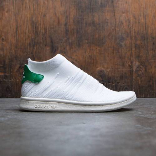 アディダス 白色 ホワイト 緑 グリーン スタンスミス スニーカー レディース 【 ADIDAS WOMEN STAN SMITH SOCK PRIMEKNIT W (WHITE / FOOTWEAR WHITE GREEN) WHITE FOOTWEAR WHITE GREEN 】|スニケス