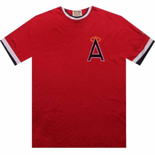 赤 レッド ジャケット カリフォルニア エンゼルス Tシャツ メンズ 【 RED JACKET CALIFORNIA ANGELS REMOTE CONTROL TEE (RED) / 】 メンズファッション コート|スニケス