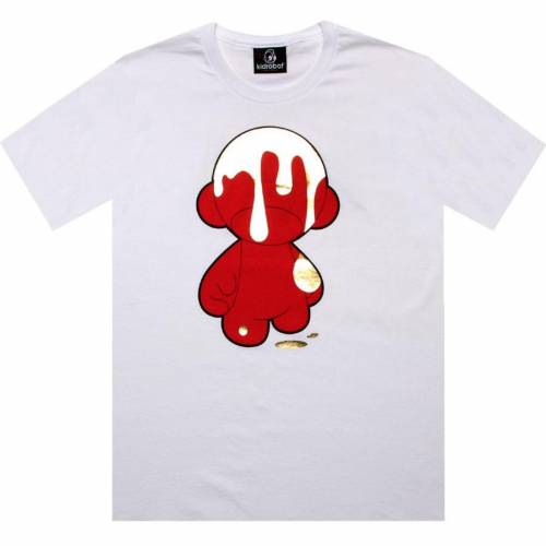 キッドロボット Tシャツ 白色 ホワイト メンズ 【 KIDROBOT MUNNY SPILL TEE (WHITE) / WHITE 】 メンズファッション トップス カットソー