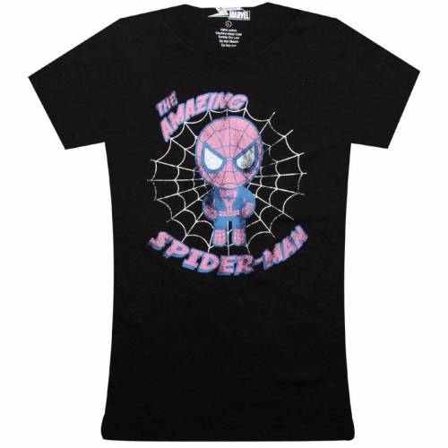 トキドキ レディース ビンテージ ヴィンテージ Tシャツ 黒色 ブラック 【 TOKIDOKI X MARVEL WOMENS VINTAGE SPIDERMAN TEE (BLACK) / BLACK 】 レディースファッション トップス カットソー
