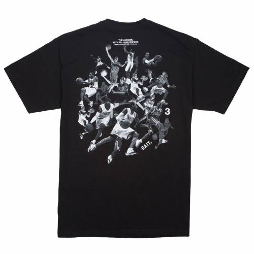ベイト Tシャツ 黒色 ブラック メンズ 【 BAIT X ALLEN IVERSON MEN 2016 HALL OF FAME TEE (BLACK) / BLACK 】 メンズファッション トップス カットソー