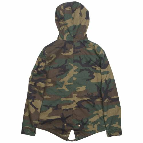 アルファインダストリーズ Alpha Industries アルファ カモ柄 ウッドランド Fishtail Alpha コート Industries Women Swoop Fishtail Coat Camo Woodland メンズファッション コート ジャケット スニケスファッションブランド カジュアル ファッション