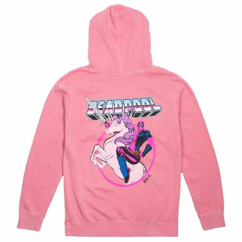 男女兼用 ピンク パーカー フーディー Bait ベイト パーカー トップス メンズファッション Hoody Dyed Pigment Unicorn Deadpool Men Marvel X Bait Pink Pwys9 0 Bhavaspa Com