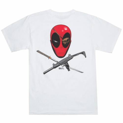 売れ筋 ベイト Bait Tシャツ 白色 ホワイト Bait X Marvel Men Deadpool Ratatat Tee White メンズファッション トップス Tシャツ カットソー 驚きの値段 Shintenchi Biz