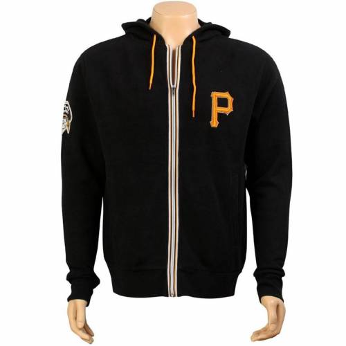 ライト ピッツバーグ 海賊団 フーディー パーカー 黒色 ブラック パイレーツ メンズ 【 WRIGHT AND DITSON PITTSBURGH PIRATES ZIP UP HOODY (BLACK) / BLACK 】 メンズファッション トップス｜スニケス 18,389円