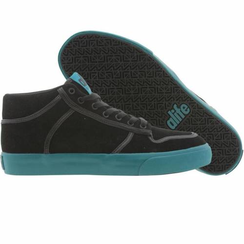 エーライフ ミッド 黒色 ブラック スエード スウェード 緑 グリーン スニーカー メンズ 【 ALIFE EVERYBODY MID BLACK SUEDE (GREEN) / GREEN 】