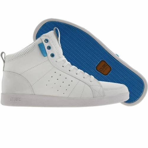 クレイ ラッセル 白色 ホワイト パテント 青色 ブルー スニーカー メンズ 【 CLAE RUSSELL (WHITE / WHITE PATENT BLUE) WHITE WHITE PATENT BLUE 】