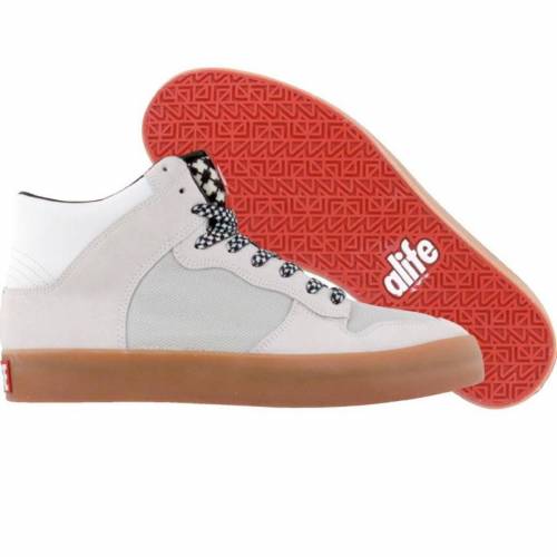 エーライフ ハイ スエード スウェード 白色 ホワイト スニーカー メンズ 【 ALIFE EVERYBODY HIGH AFGHAN - SUEDE (WHITE) / WHITE 】｜スニケス