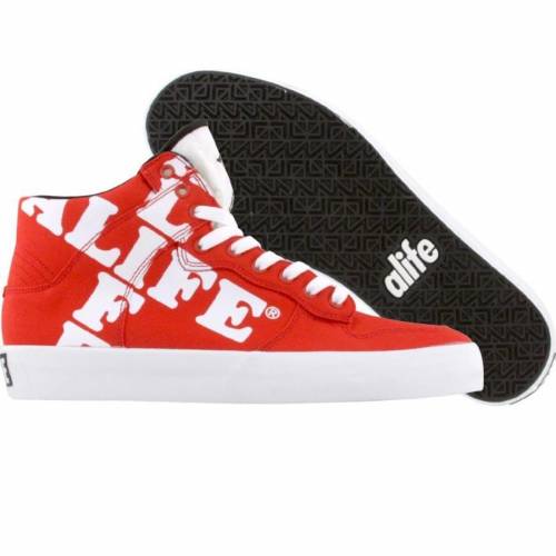 エーライフ ハイ 赤 レッド スニーカー レディース 【 ALIFE WOMEN EVERYBODY HIGH CROSS - CANVAS (RED) / RED 】｜スニケス