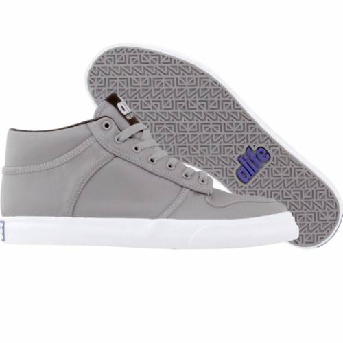 エーライフ ミッド プロ レザー 灰色 グレー 黒色 ブラック スニーカー メンズ 【 ALIFE EVERYBODY MID PRO - LEATHER (GREY / BLACK) GREY BLACK 】