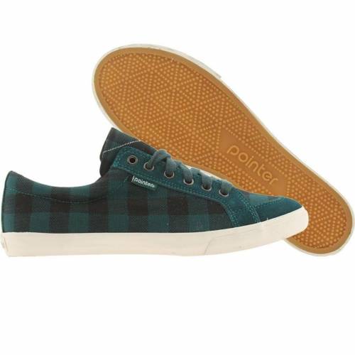 ポインター レディース 黒色 ブラック スニーカー 【 POINTER WOMENS SEEKER IV (BLACK / TURQUOISE HRGB CHECK) BLACK TURQUOISE HRGB CHECK 】