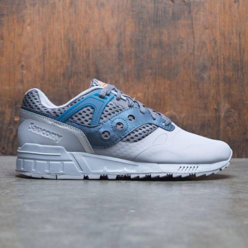 サッカニー 灰色 グレー グレイ 青色 ブルー スニーカー メンズ 【 SAUCONY MEN GRID SD HT (GRAY / BLUE) GRAY BLUE 】