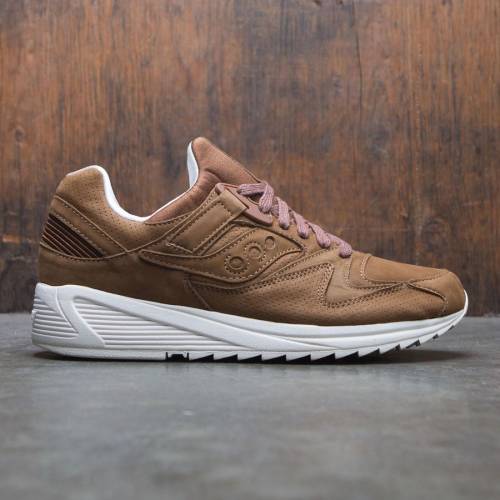 サッカニー 茶色 ブラウン スニーカー メンズ 【 SAUCONY MEN GRID 8500 HT (BROWN) / BROWN 】