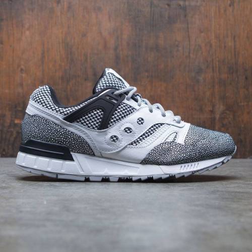 サッカニー 白色 ホワイト 灰色 グレー グレイ スニーカー メンズ 【 SAUCONY MEN GRID SD - EEL (WHITE / GRAY) WHITE GRAY 】