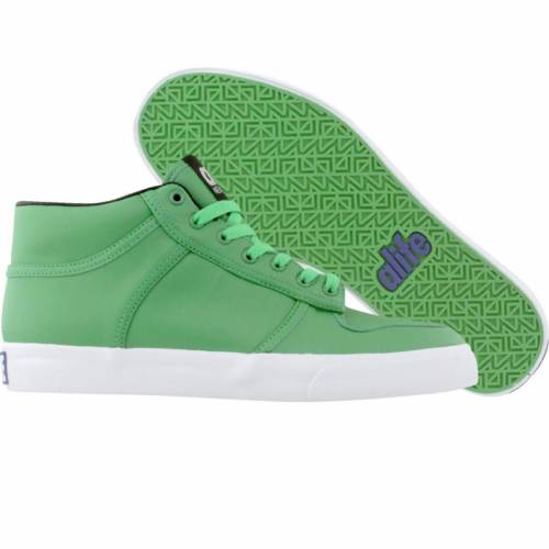 エーライフ ミッド プロ レザー 緑 グリーン スニーカー メンズ 【 ALIFE MEN EVERYBODY MID PRO - LEATHER (GREEN) / GREEN 】｜スニケス