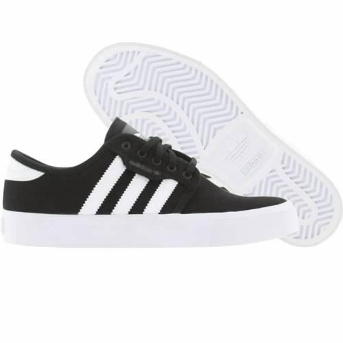 アディダス スケート 黒色 ブラック ジュニア キッズ 【 ADIDAS SKATE BIG KIDS SEELEY (BLACK / RUNNINWHITE BLACK) BLACK  RUNNINWHITE  BLACK 】 ベビー マタニティ スニーカー