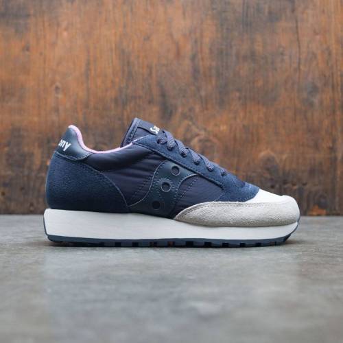 サッカニー ジャズ クリーム 白色 ホワイト 紺色 ネイビー スニーカー レディース 【 SAUCONY WOMEN JAZZ ORIGINAL (WHITE / CREAM NAVY) WHITE CREAM NAVY 】