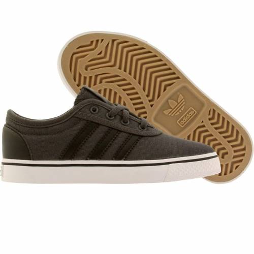 アディダス スケート コア 黒色 ブラック 灰色 グレー グレイ 白色 ホワイト ジュニア キッズ 【 ADIDAS SKATE LITTLE KIDS ADIEASE J (GRAY / CORE BLACK RUNNING WHITE) GRAY CORE BLACK RUNNING WHITE 】 ベビー マタニ
