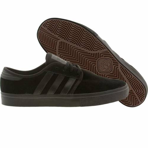 【★百貨店SALE★6/11十二時2時迄】アディダス 滑る 黒いこと 黒いこと スニーカー メンズ 【 ADIDAS SKATE MEN SEELEY ADV (BLACK / CBLACK) BLACK CBLACK 】