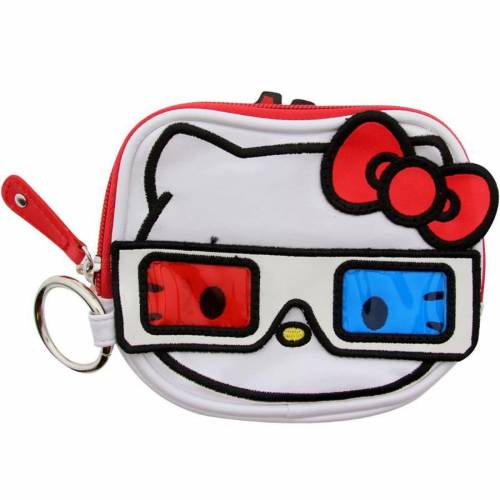 コイン バッグ 赤 レッド 白色 ホワイト 青色 ブルー ハローキティー メンズ 【 HELLO KITTY 3D COIN BAG (WHITE / RED BLUE) WHITE RED BLUE 】 メンズバッグ｜スニケス