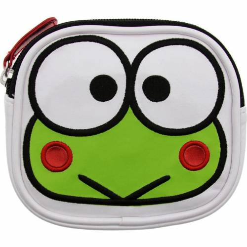 コイン バッグ 白色 ホワイト 緑 グリーン メンズ Green Sanrio Keroppi Head Coin Bag White Liceochiloe Cl