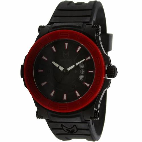 マイスター プロディジー ウォッチ 時計 赤 レッド ラバー 黒色 ブラック メンズ 【 MEISTER PRODIGY WATCH (BLACK / RED RUBBER BAND) BLACK RED RUBBER BAND 】 腕時計 メンズ腕時計 ※入荷時に電池が切れの場