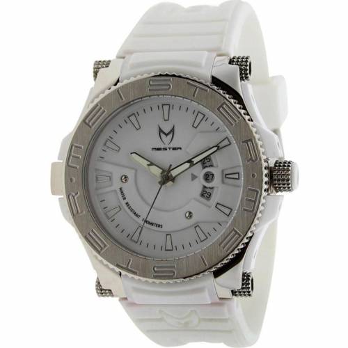 マイスター プロディジー ステンレス ウォッチ 時計 銀色 シルバー 白色 ホワイト ラバー メンズ 【 MEISTER PRODIGY STAINLESS WATCH (WHITE/ SILVER / WHITE RUBBER BAND) WHITE SILVER WHITE RUBBER BAND 】 腕時計 メン