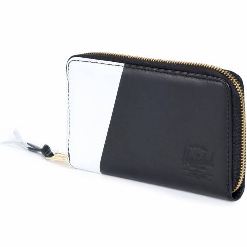 サプライ レザー 財布 黒色 ブラック 白色 ホワイト ハーシェルサプライ メンズ 【 HERSCHEL SUPPLY CO THOMAS LEATHER WALLET (BLACK / WHITE) BLACK WHITE 】 バッグ ケース メンズ財布